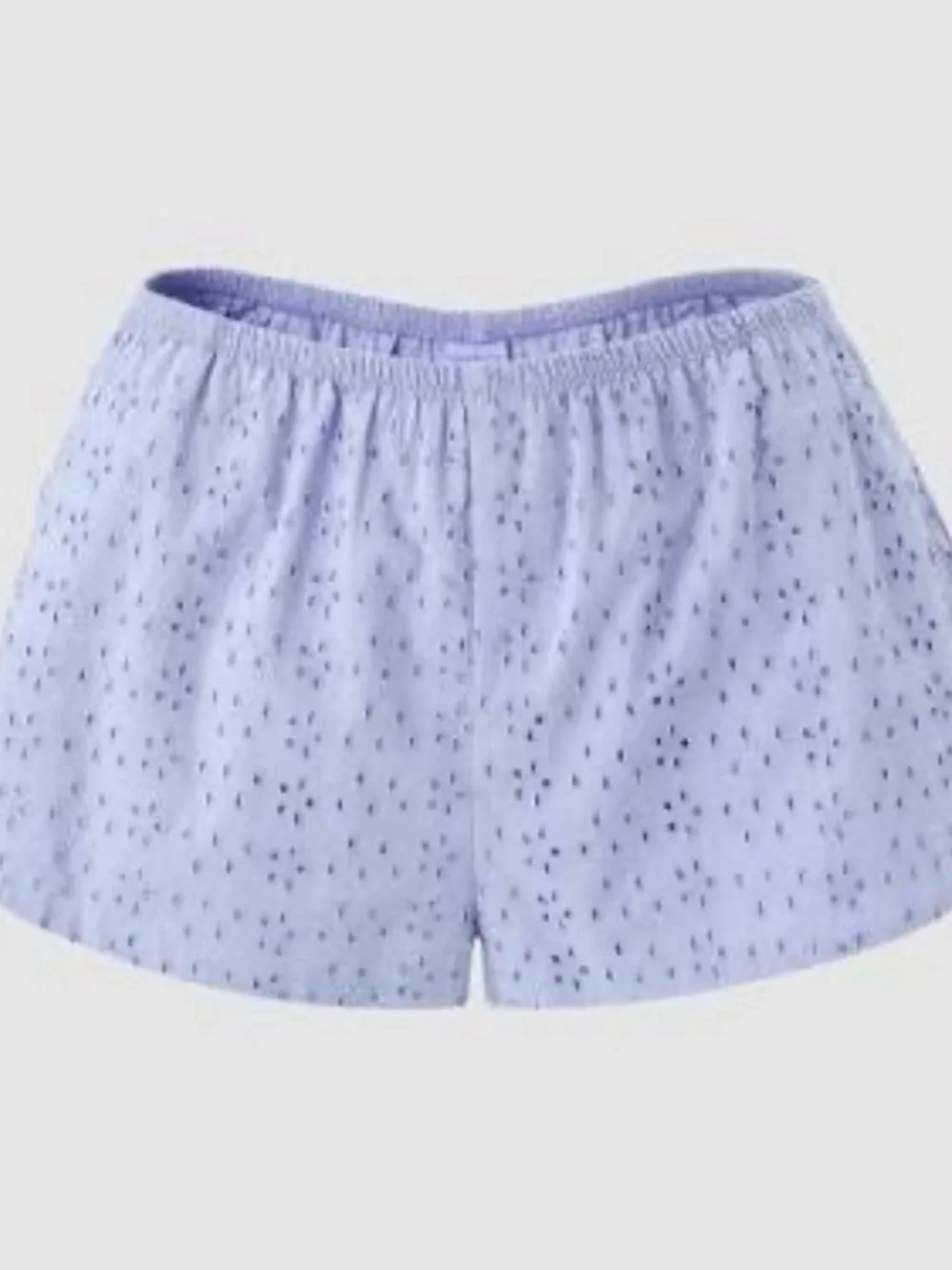 FLORENCE by MILLS Light Blue Eyelet Cotton Sleep Short - Women!! L!! NWT!! - Picture 4 of 5